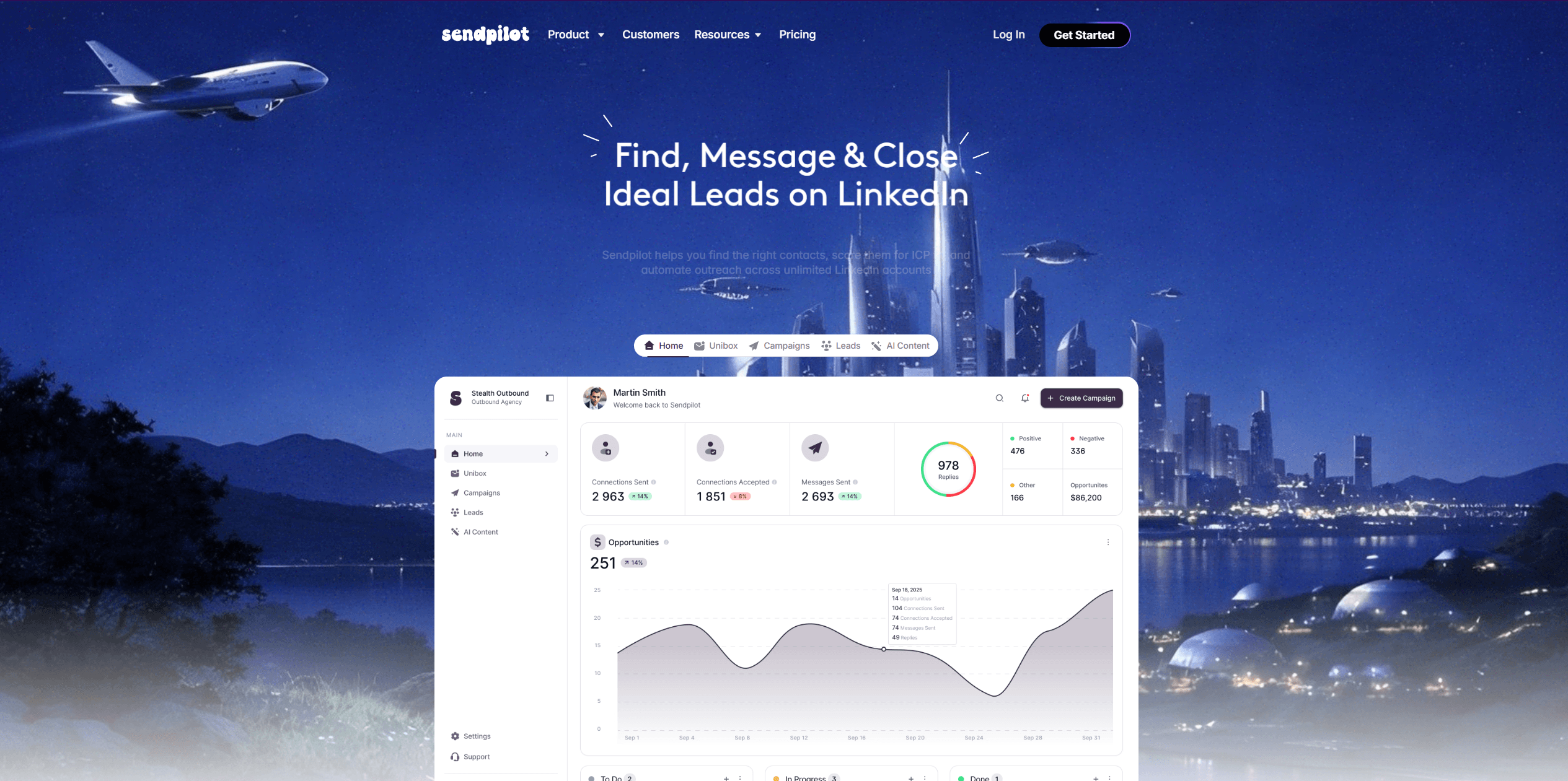 Sendpilot Screenshot